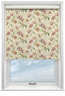 Laura Ashley Gosford, Cranberry - Roller Blind